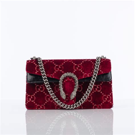 gucci red velvet dionysus bag